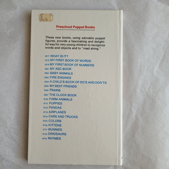 VTG Preschool Puppet Book - Picture 4 of 5